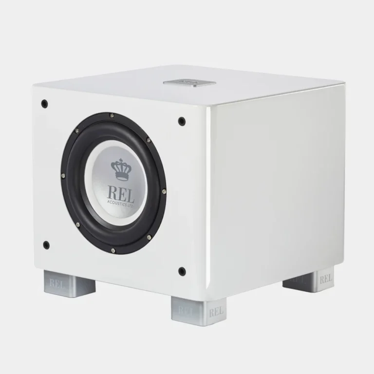 REL Acoustics T7X 8 Inch Home Subwoofer Black/White - Imagen 1
