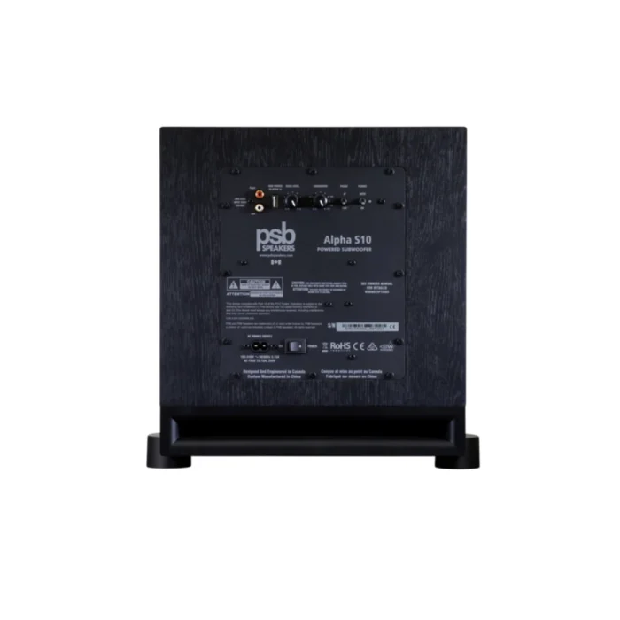 PSB Speakers Alpha S10 Powered Subwoofer Black - Imagen 2